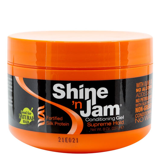 AMPRO Shine 'n Jam Conditioning Gel [Supreme Hold] (8oz)