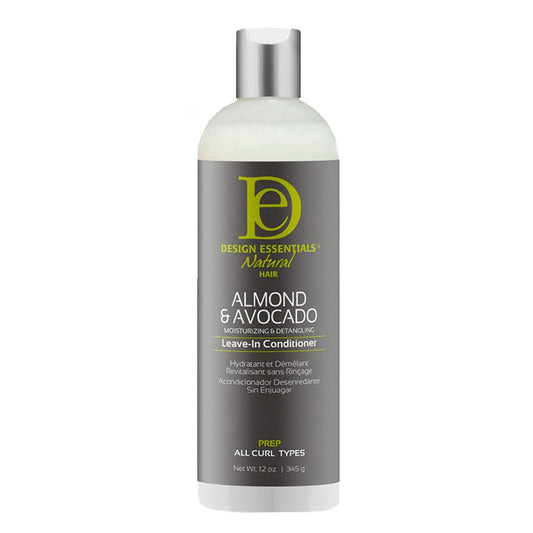 DESIGN ESSENTIALS Almond & Avocado Detangling Leave-In Conditioner (12oz)