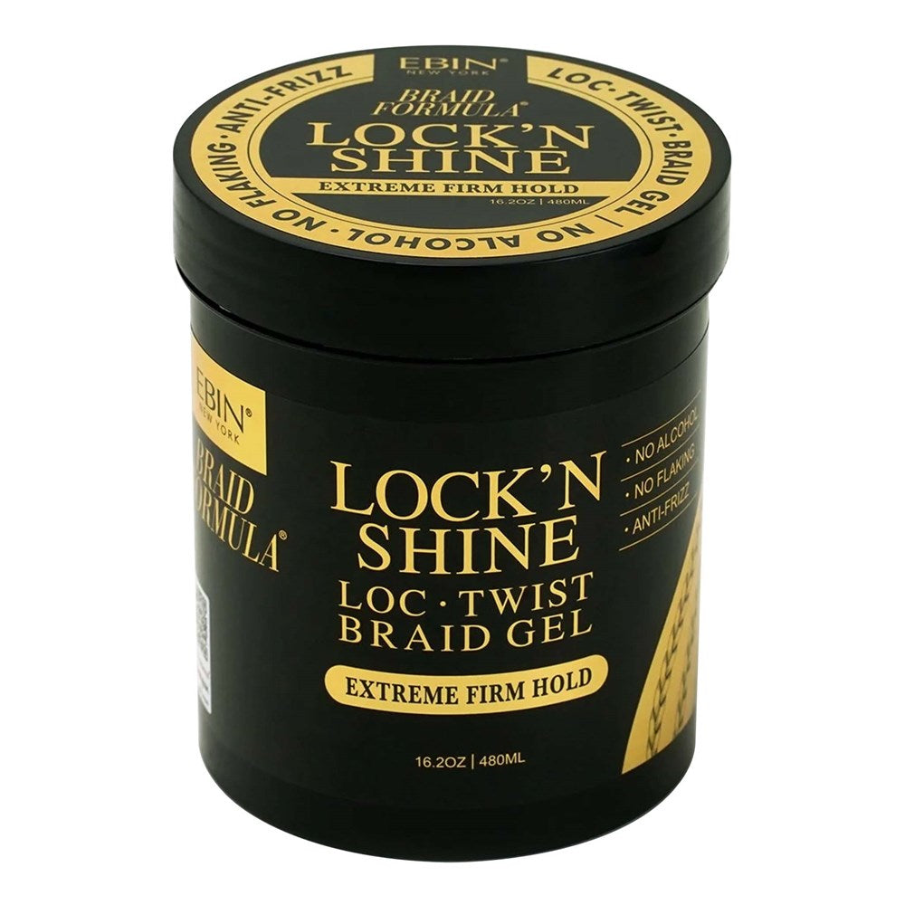 EBIN Braid Formula Lock'n Shine Loc, Twist, Braid Gel [Extreme Firm Hold]