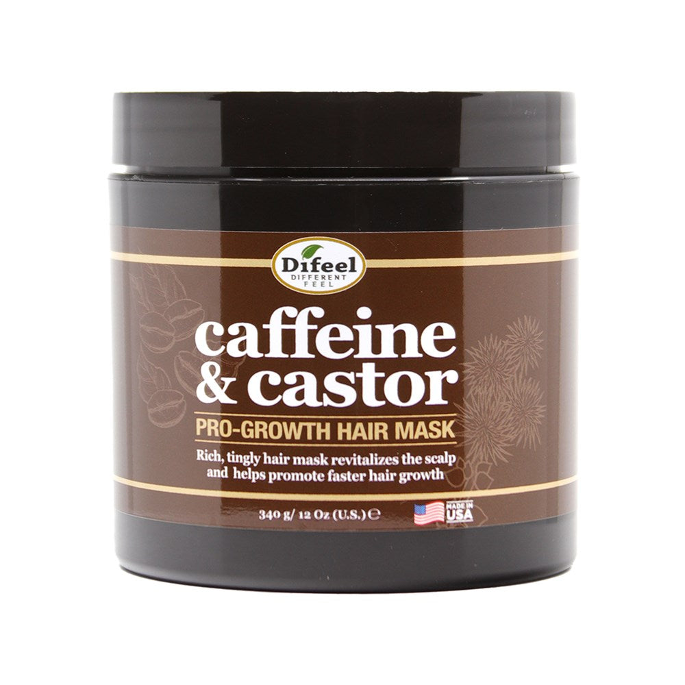 Difeel Caffeine & Castor Pro-Growth Hair Mask (12oz)